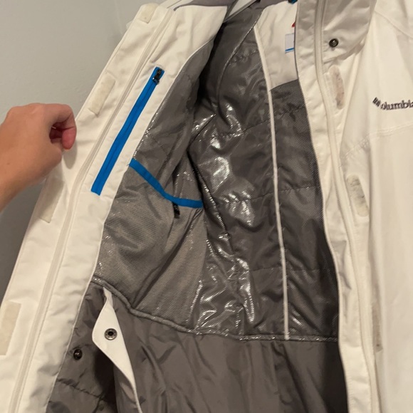 Columbia white cold weather snow jacket - Picture 4 of 6